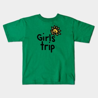 Girls Trip with Daisy Flower Kids T-Shirt